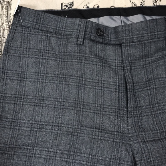 Calvin Klein Men's Slim-Fit Wool Trousers Dress Pants - Picture 5 of 14